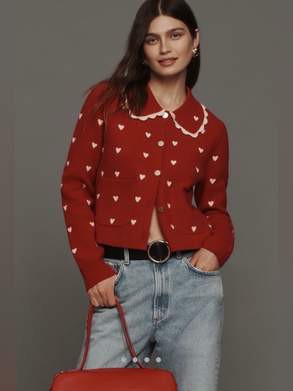 NVLT heart icon knit jacket